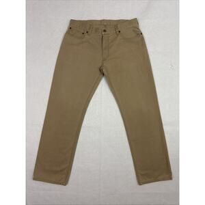 Polo Ralph Lauren 650 Straight Fit Pants Mens 36x32 Khaki Tan Chino